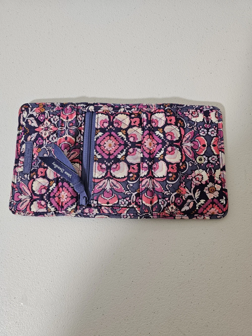 Vera Bradley Women’s Multicolor Floral Folding Wallet, Credit Card